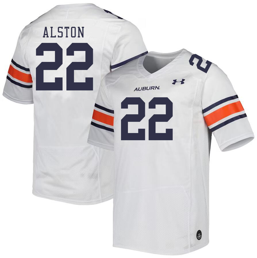 Men #22 Damari Alston Auburn Tigers College Football Jerseys Stitched-White